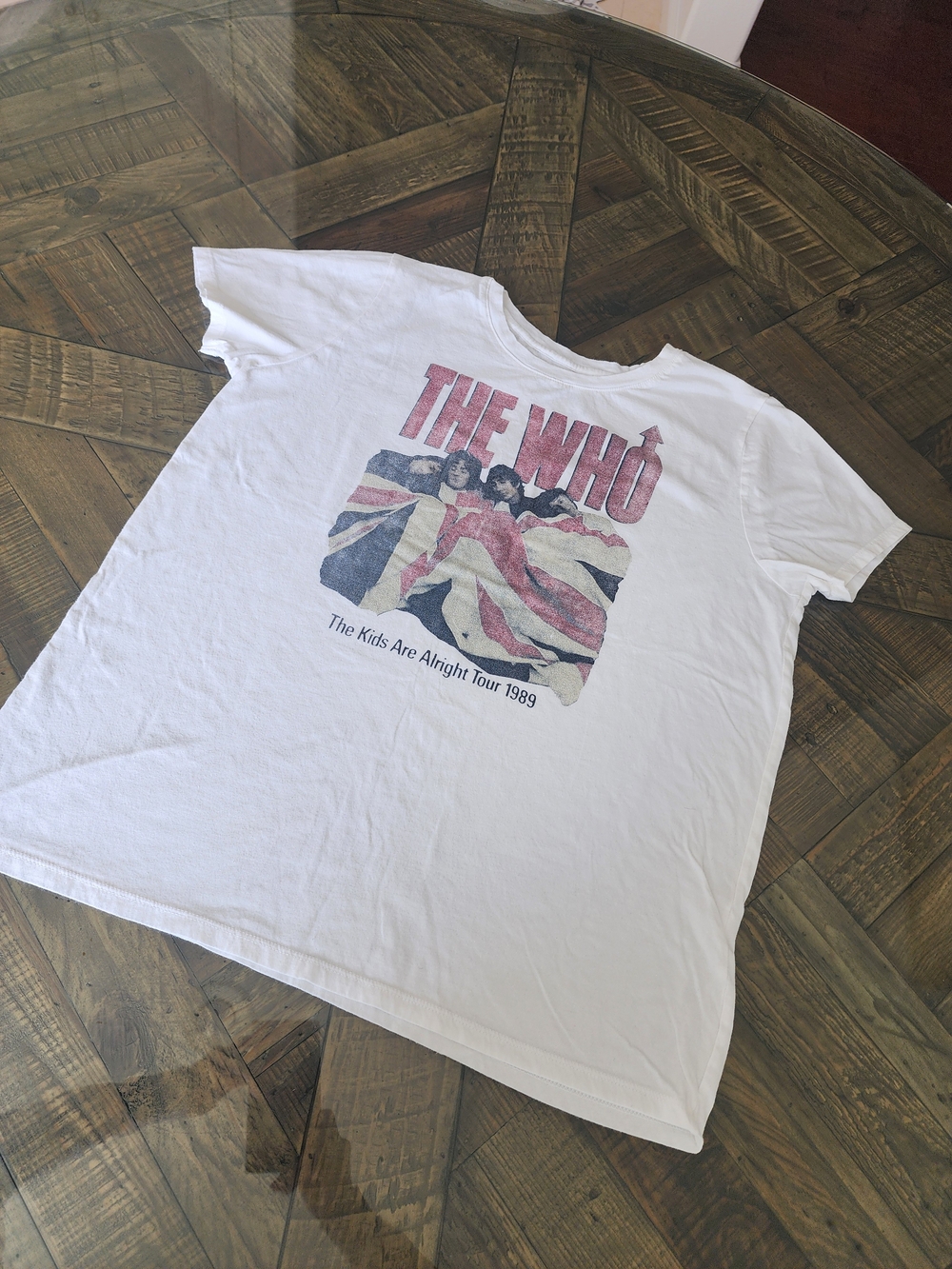Lucky Brand White Short-Sleeve The Who Graphic Tee